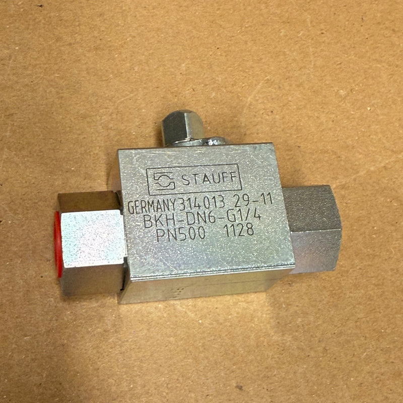 Stauff – BKH-DN6-G1/4 (PN500 / 31401329-11) – 2-Way High-Pressure Ball Valve