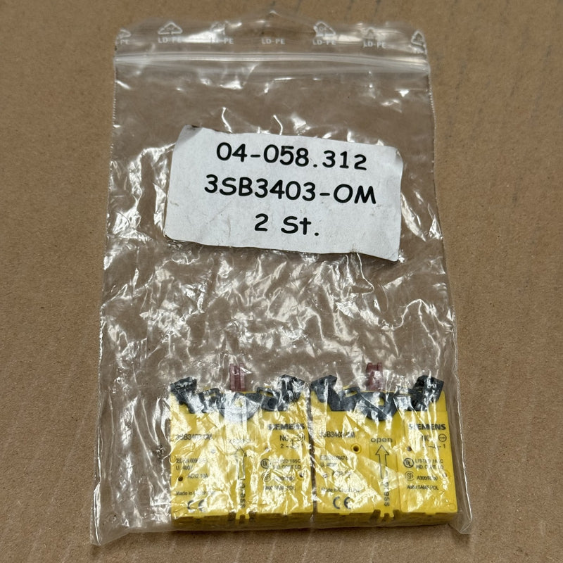 2PCS Siemens – 3SB3403-0M – Contact Block 3SB34030M