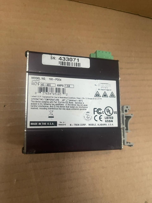 N-TRON - 100-POE4 - EtherNet Switch