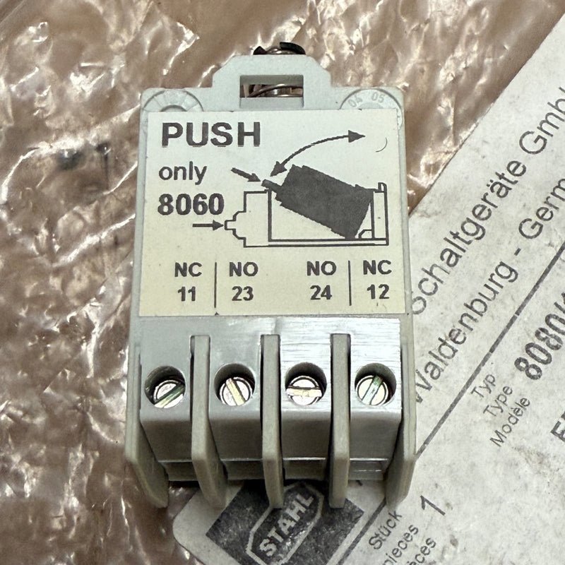 R. Stahl – 8080/1-2 – Ex-Proof Contact Element / Snap-Action Switch Block