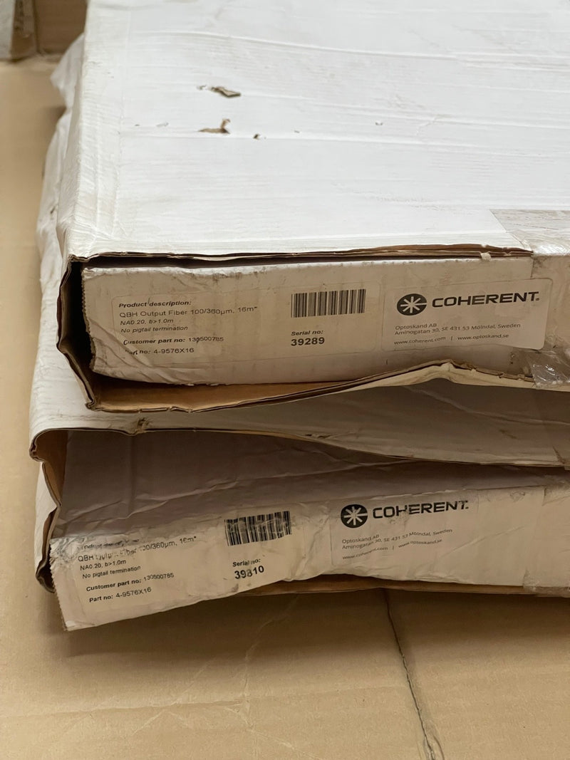 Coherent – 4‑9576X16 – QBH Output Fiber 100/360 μm, 16 m, NA 0.20, No Pigtail