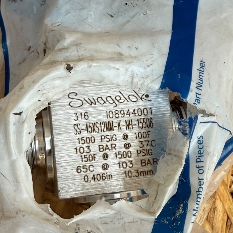 Swagelok – SS-45XS12MM-K-NH-15508 – 40 Series 3-Way Instrumentation Ball Valve