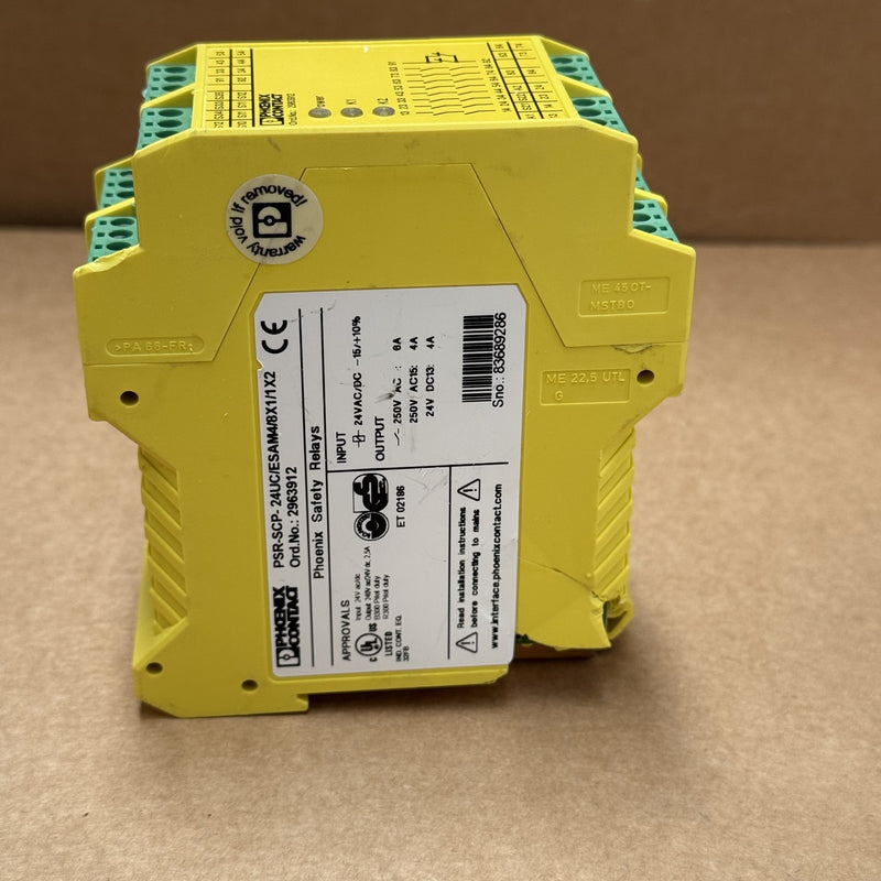 Phoenix Contact – 2963912 / PSR-SCP-24UC/ESAM4/8X1/1X2 – SAFETY RELAY