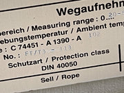 Siemens – C74451‑A1390‑A102 – Displacement/Position Sensor Feedback Transducer