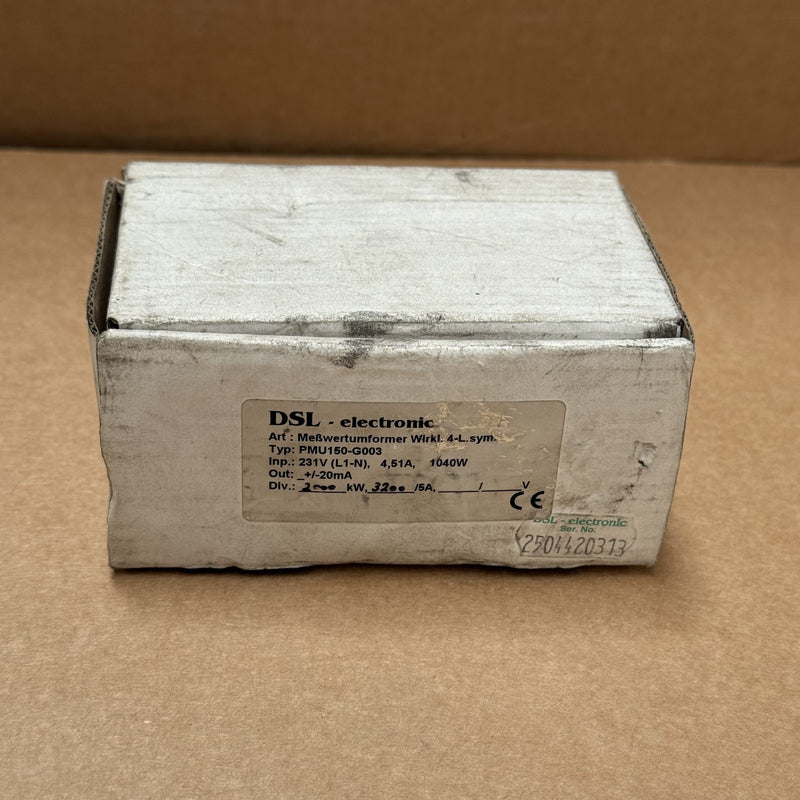 DSL electronic – PMU150-G003 – Real Power Transducer 4-Wire ±20mA