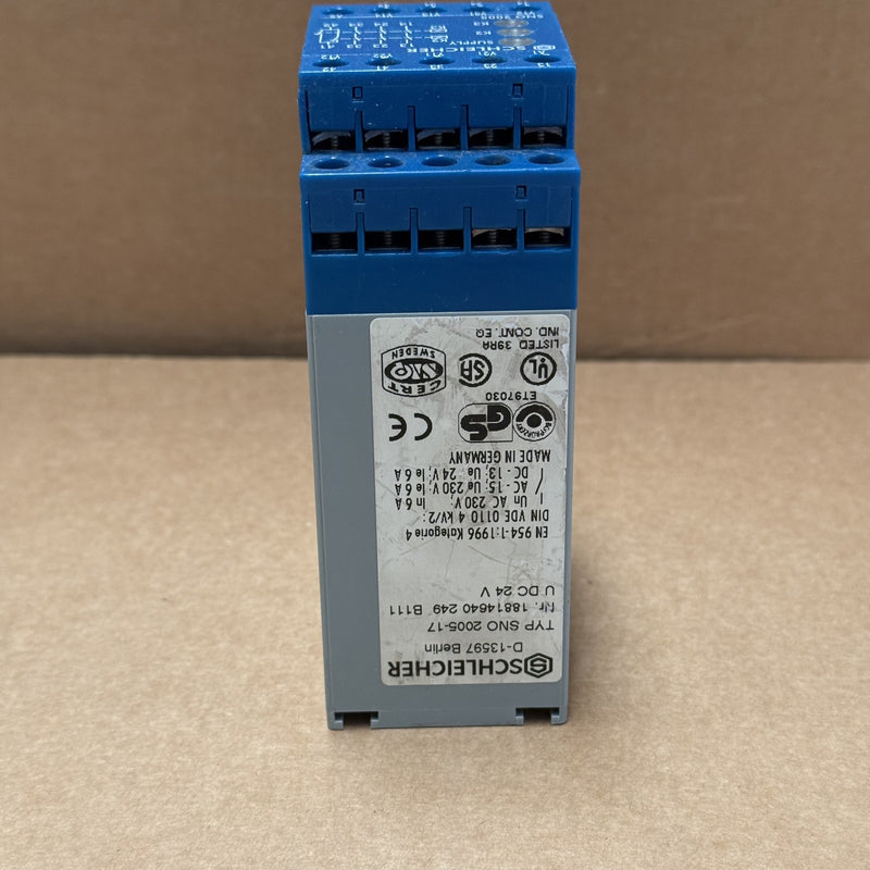 Schleicher – SNO 2005-17 – SNO200517 18814640 249 B111 Safety Relay