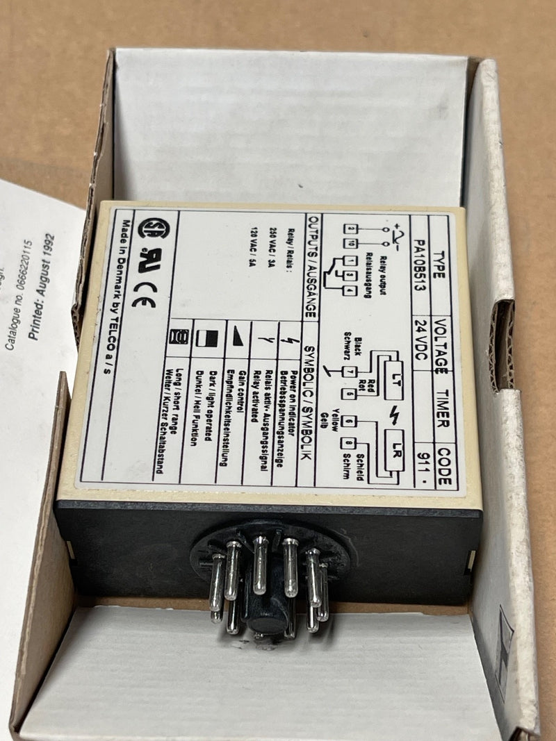 TELCO – PA10B513 – Photoelectric Amplifier 24 V DC DIN‑Socket