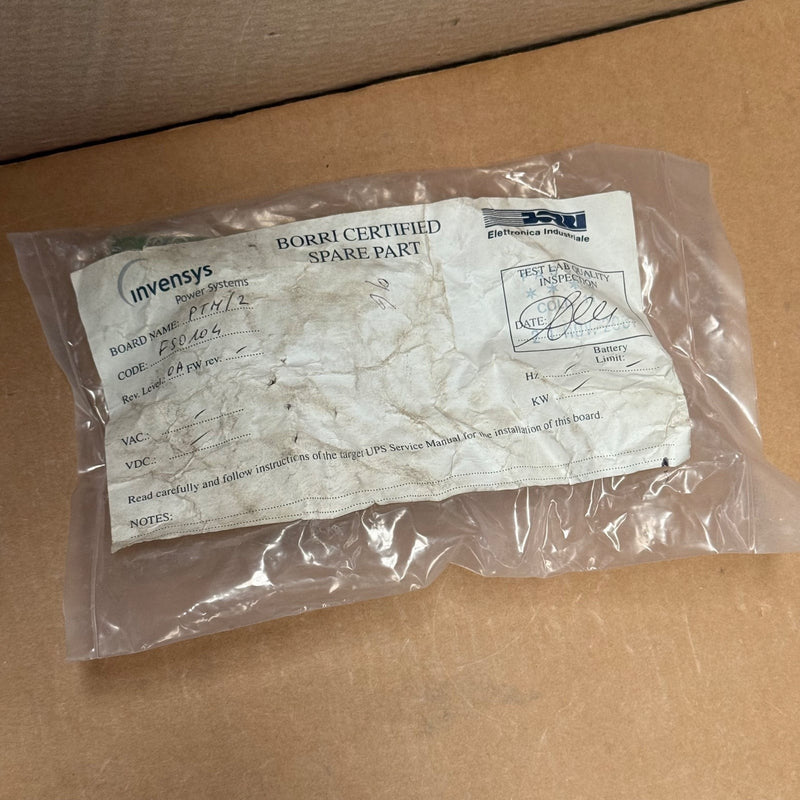 Borri / Invensys – CS003F003B (FS0104 / PTM 2) – UPS Circuit Board