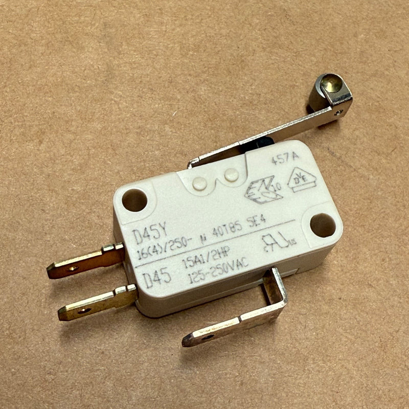 4PCs Cherry / Burgess – D45Y – Miniature Snap-Action Roller Lever Micro Switch