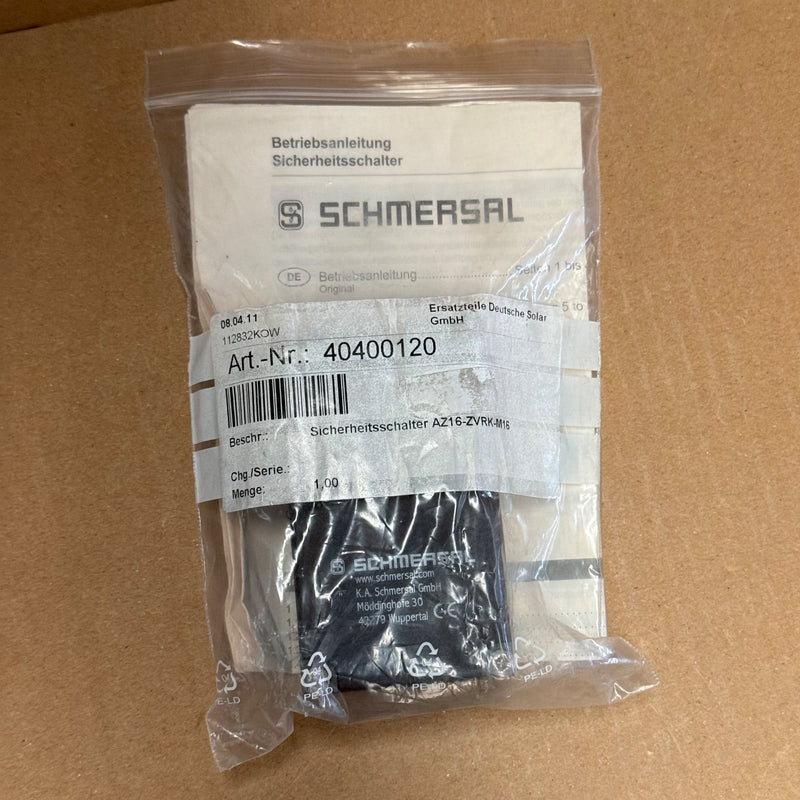 Schmersal – AZ 16 ZVRK-M16 – Safety Switch with Separate Actuator