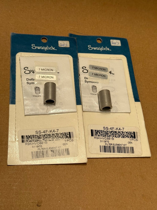 2PCs Swagelok – SS-4F-K4-7 – 7-Micron Filter Element Kit