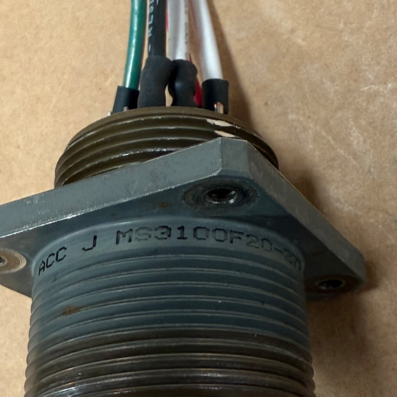 Amphenol – MS3100F20-27P – MIL-DTL-5015 Wall Mounting Receptacle Connector