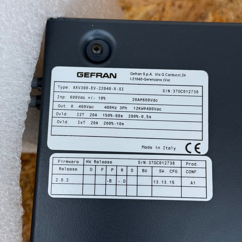 Gefran – AXV300-EV-22040-X-SI – AXV300 Series Multi-Axis Servo Drive Axis Module