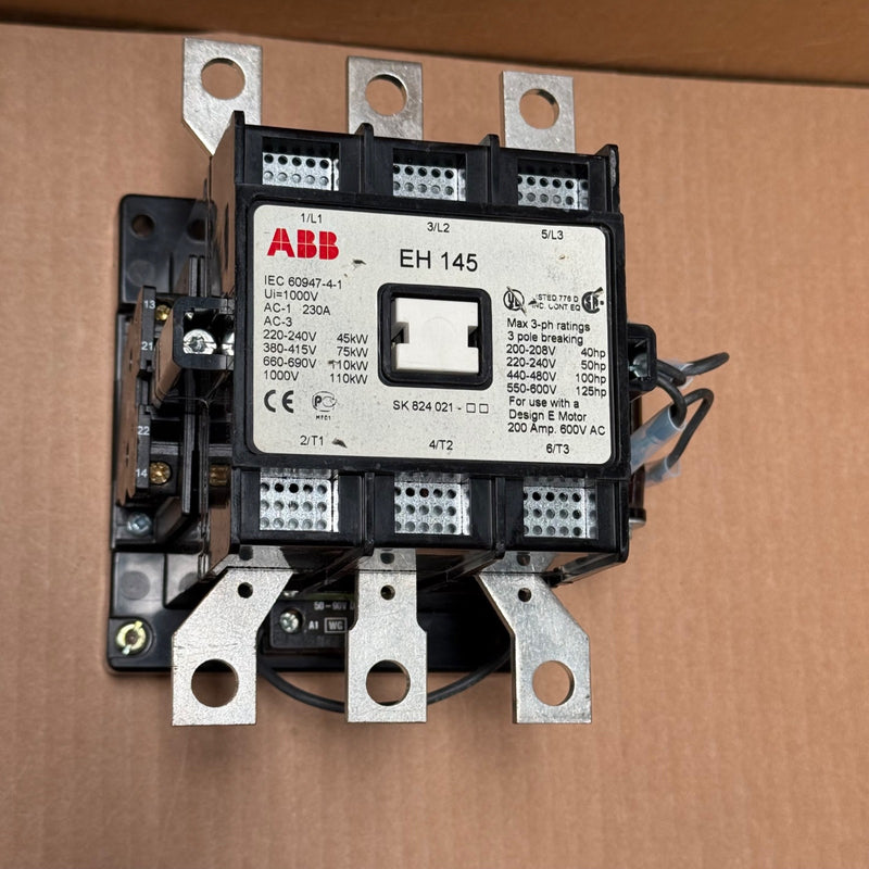 ABB – EH145 SK824021 – 3-Pole Power Contactor 230 A / 50–90 V DC