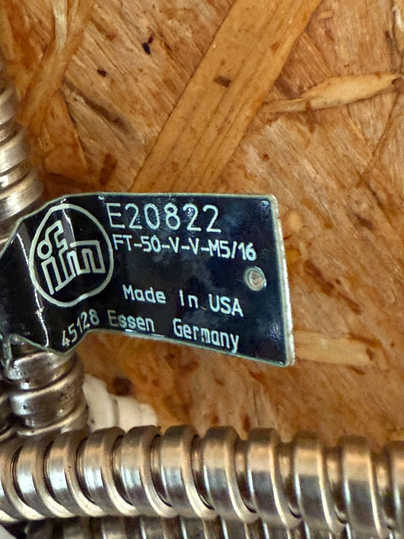 ifm – E20822 (FT-50-V-V-M5/16) – Glass Fibre Optic / Diffuse Reflection Sensor