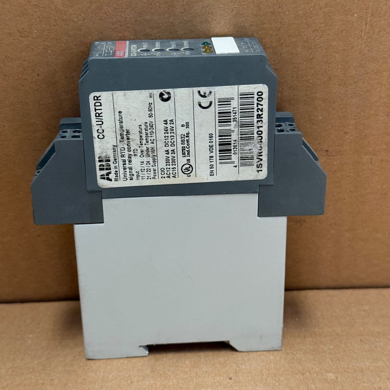 ABB – 1SVR040013R2700 (CC-U/RTDR) – PT100 RTD Temperature Signal Relay Converter