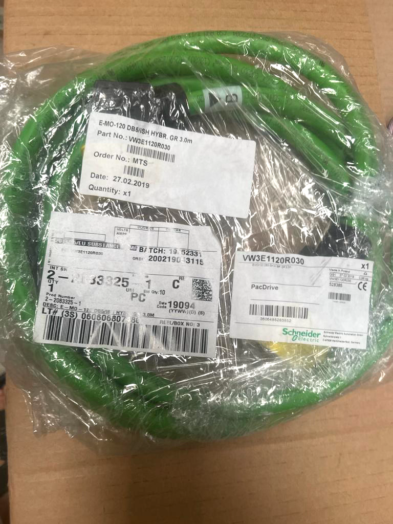 Schneider Electric PacDrive VW3E1120R030 Servo Cable 3M