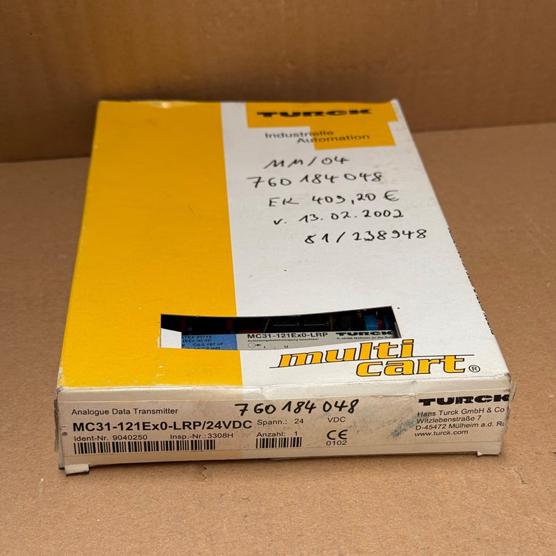 Turck – MC31-121Ex0-LRP/24VDC (9040250) – Analogue Transmitter Signal Converter