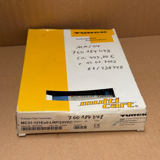 Turck – MC31-121Ex0-LRP/24VDC (9040250) – Analogue Transmitter Signal Converter