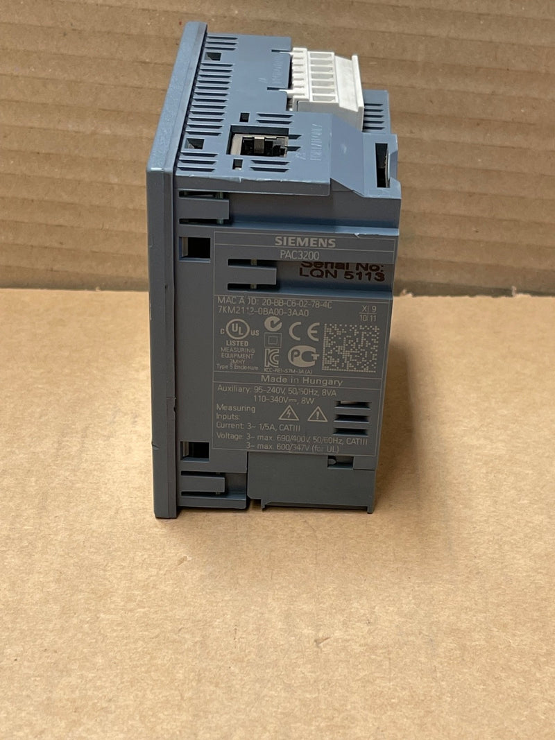 Siemens – 7KM2112‑0BA00‑3AA0 – SENTRON PAC3200 3‑Phase Power & Energy Monitoring
