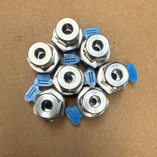 7PCs Parker – M6MSC3/8R-316 – 6mm to 3/8" BSPP Connector