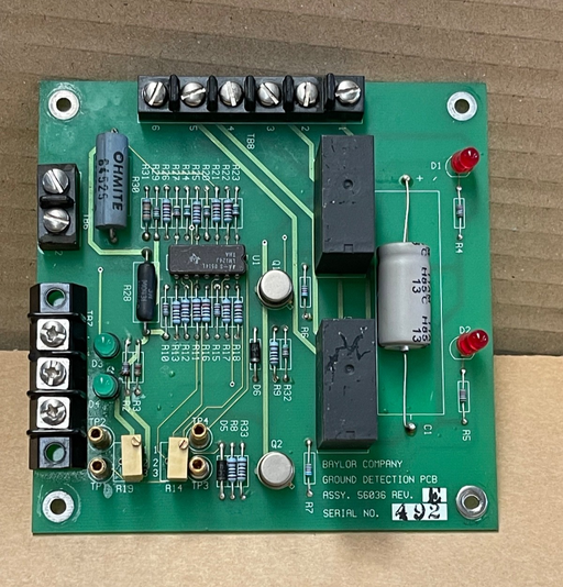 Baylor Company – 56036 Rev E – Industrial Control PCB / Alarm Logic Board