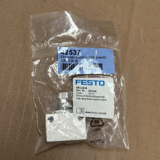 Festo – 151215 – GR-1/8-B One-Way Flow Control Valve