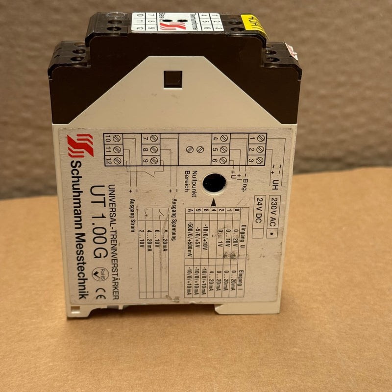 Schuhmann Messtechnik – UT1.00G – Universal Signal Isolating Amplifier