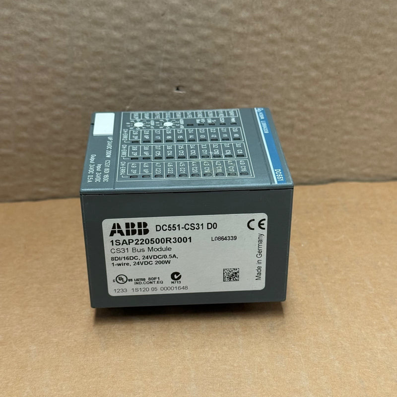 ABB – 1SAP220500R3001 / DC551-CS31 – CS31 Bus Module / Communication Module