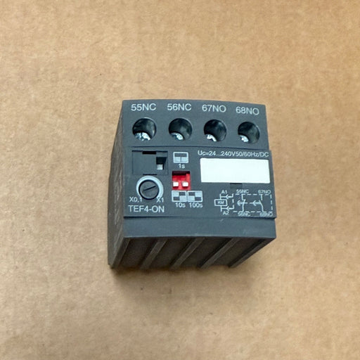 ABB – TEF4‑ON – Frontal Electronic ON‑Delay Timer (0.1–100 s)