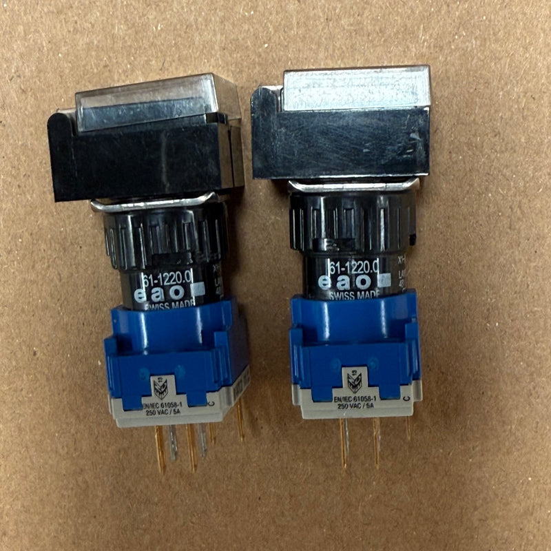 2PCs EAO – 61-1220.0 + 61-8470.22 – Modular Maintained Pushbutton Switch