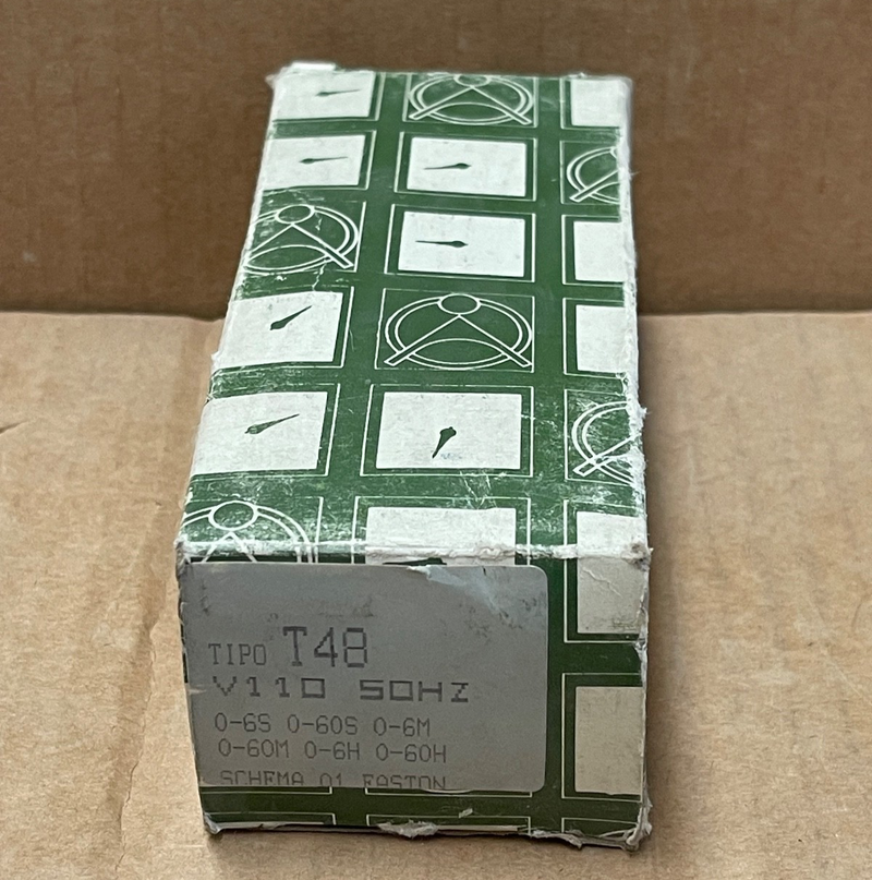 EASTON – T48 – Electromechanical Timer Relay 110 V 50 Hz – 0‑60h Multi‑Range