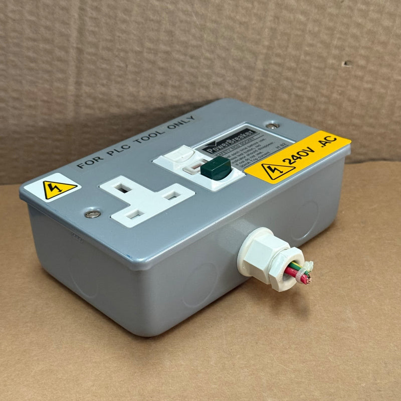 PowerBreaker – H 82 / Safety RCD Socket Enclosure – 240V AC 30mA RCD