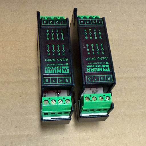 2PCs Murrelektronik – 67081 – MKS-M 4 Mounting Plate Module with Screw Terminals