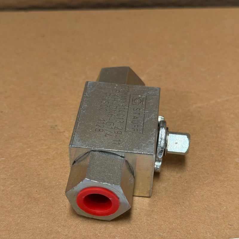 Stauff – BKH-DN6-G1/4 (PN500 / 31401329-11) – 2-Way High-Pressure Ball Valve