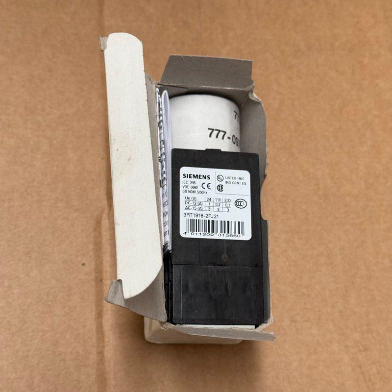 Siemens – 3RT1916‑2FJ21 – Time‑Delayed Auxiliary Switch Block (AC/DC 24 V)