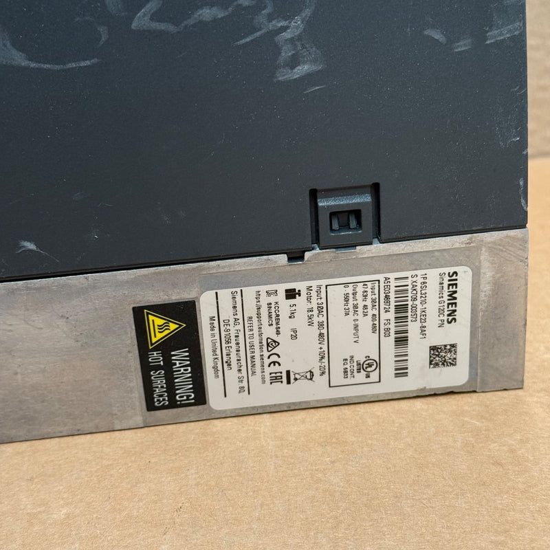 Siemens – 6SL3210-1KE23-8AF1 – SINAMICS G120C Compact Frequency Inverter