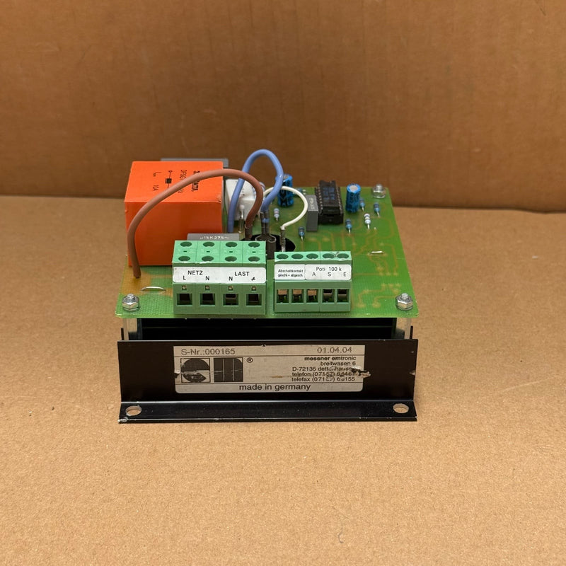 Messner Emtronic – MES 2000 E SPEZ. A – High-Power Phase Angle Controller