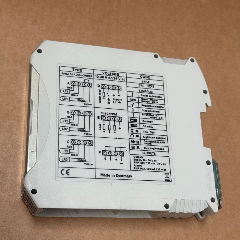 Telco – PABA30A209-CHRIST – Photoelectric amplifier light barrier bus