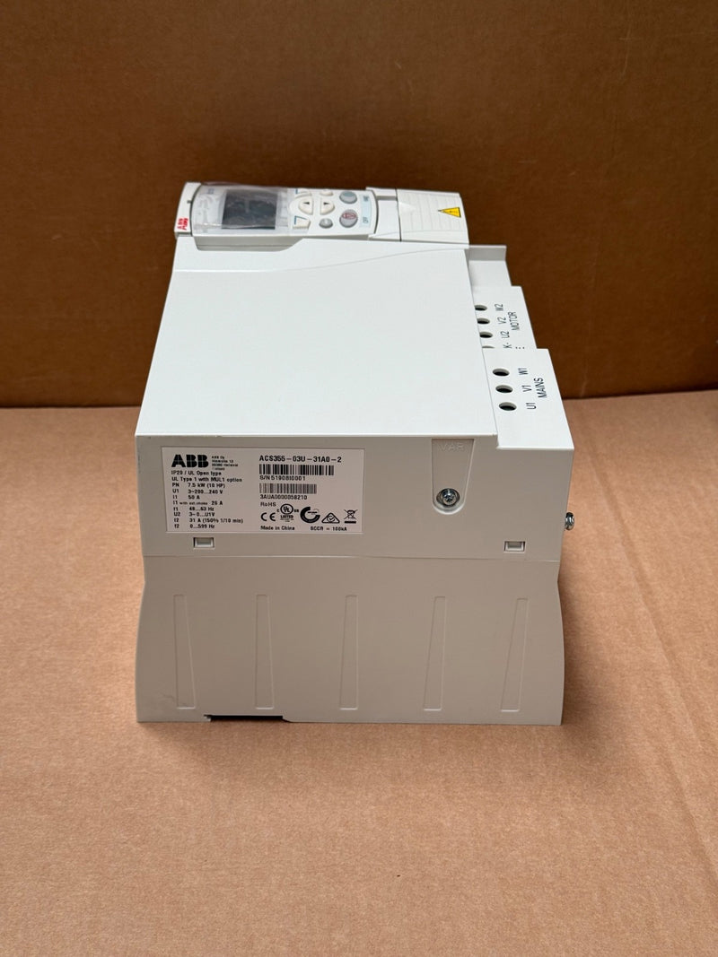 ABB – ACS355-03U-31A0-2 3AUA0000058210 – ACS355 Micro Drive 7.5 kW