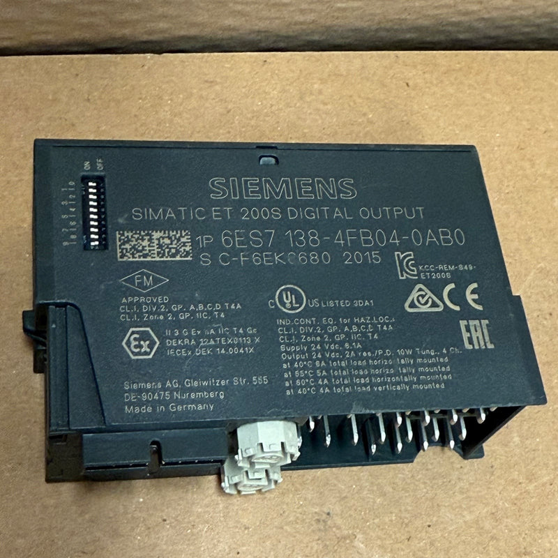 Siemens – 6ES7138-4FB04-0AB0 – SIMATIC DP ET 200S Fail-Safe Electronics Module