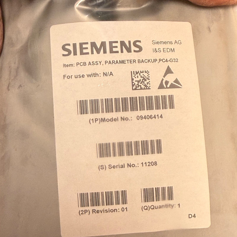 Siemens – 09406414 – G32A PC4 PMTR Backup Board