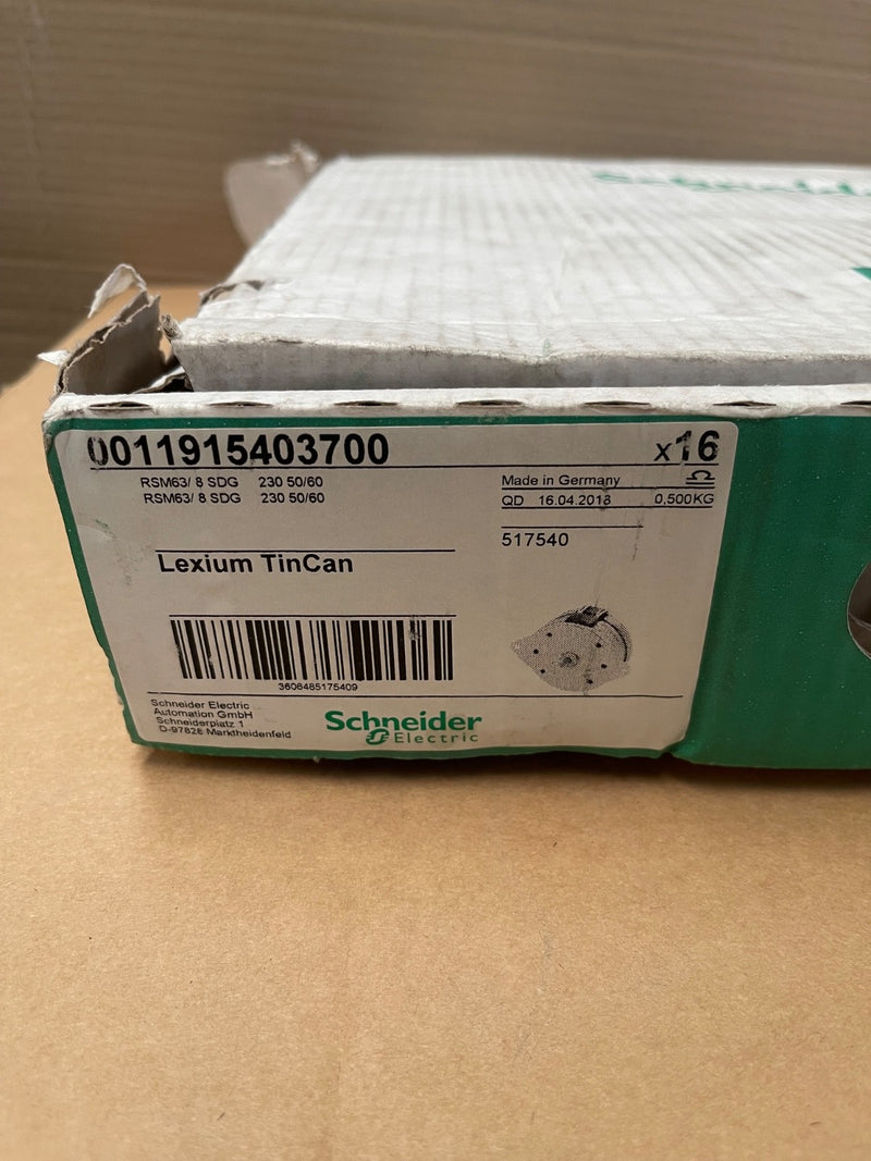1PCS Schneider Electric RSM63/8 SG TinCan Motor 230VAC 375/450 U/min 0.29μF