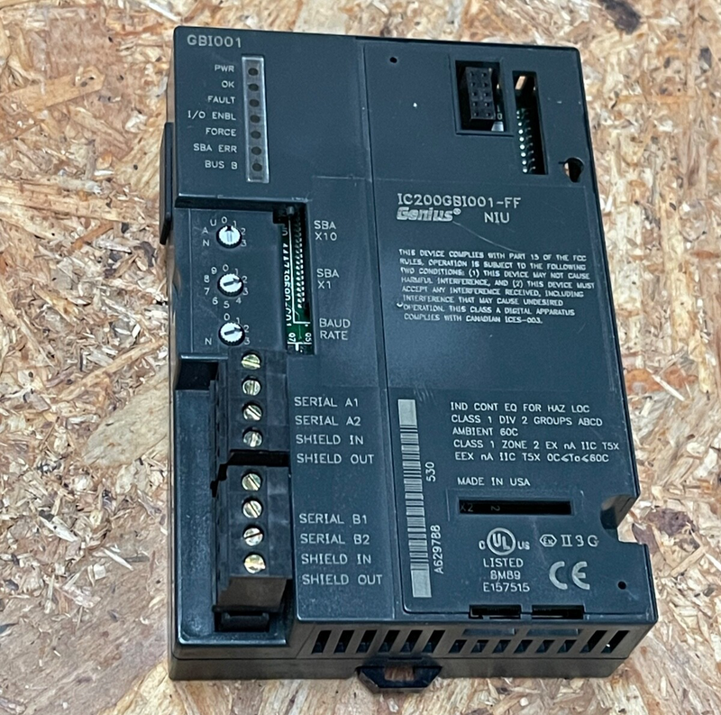GE Fanuc (Emerson) – IC200GBI001‑FF – VersaMax Genius Network Interface Unit