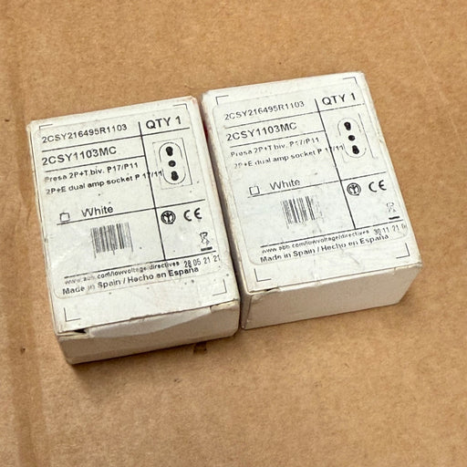 ABB – 2CSY1103MC – 2‑Pole + Earth Bivalent Socket (P17/11)
