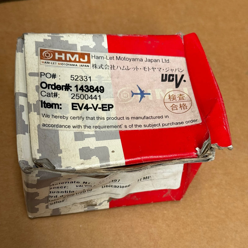 Ham-Let – EV4-V-EP – 1/4" High Purity Ultra-Clean Manual Diaphragm Valve