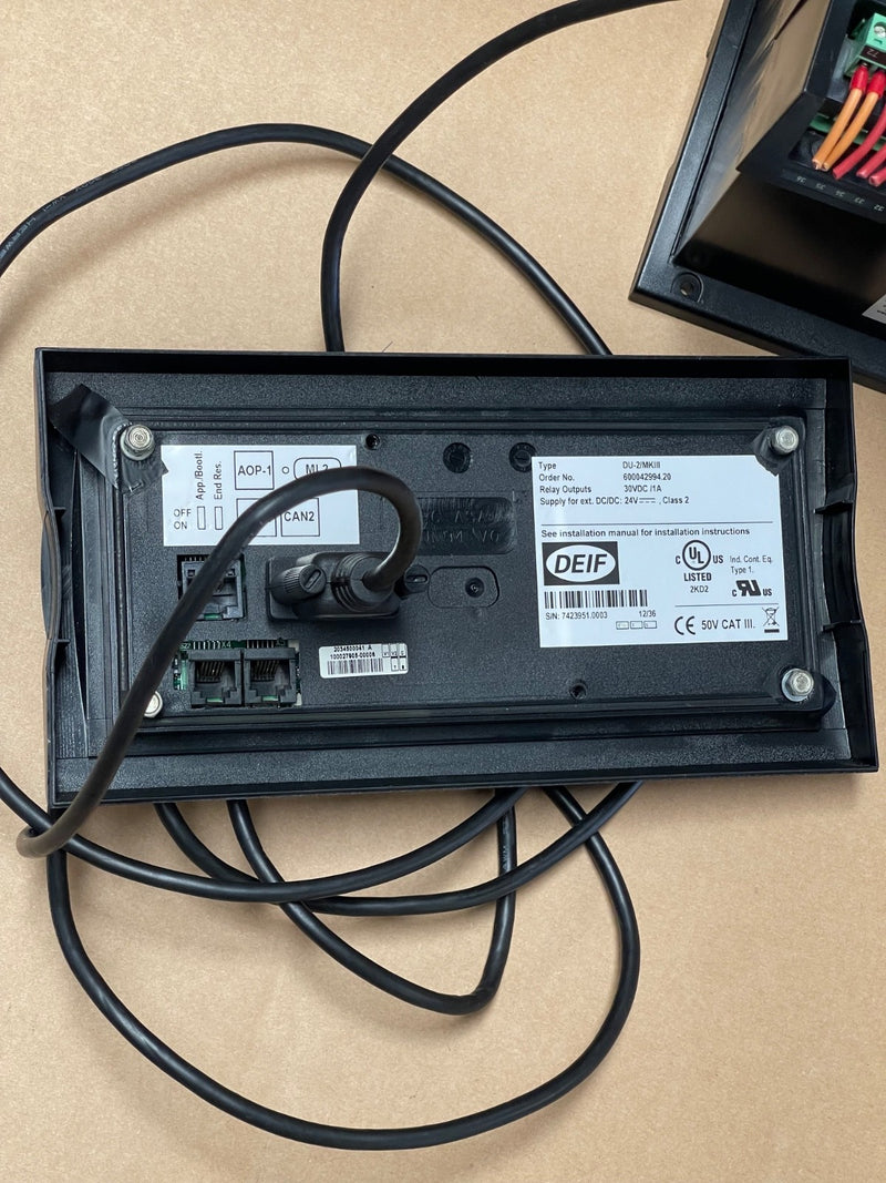 DEIF – AGC‑3 Automatic Genset Controller with Giese Panel Display DU-2/MKIII