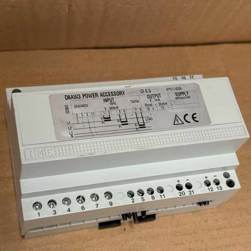 IME – D8AW3 (S230/2) – Active Power Transducer (0..500kW Input / 0...1mA Output)