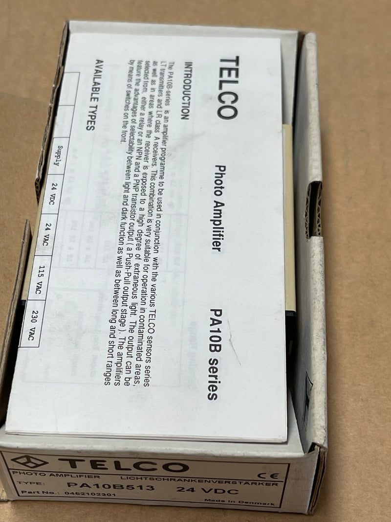 TELCO – PA10B513 – Photoelectric Amplifier 24 V DC DIN‑Socket