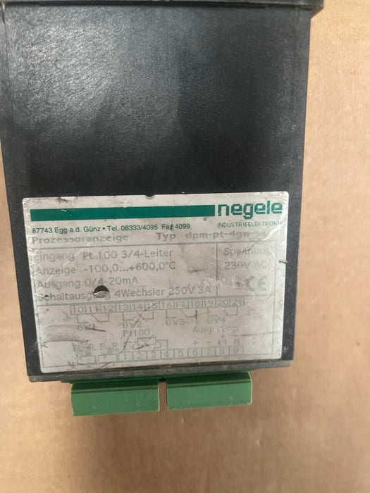 NEGELE - DPM-PT-4GW - Process Meter PT100